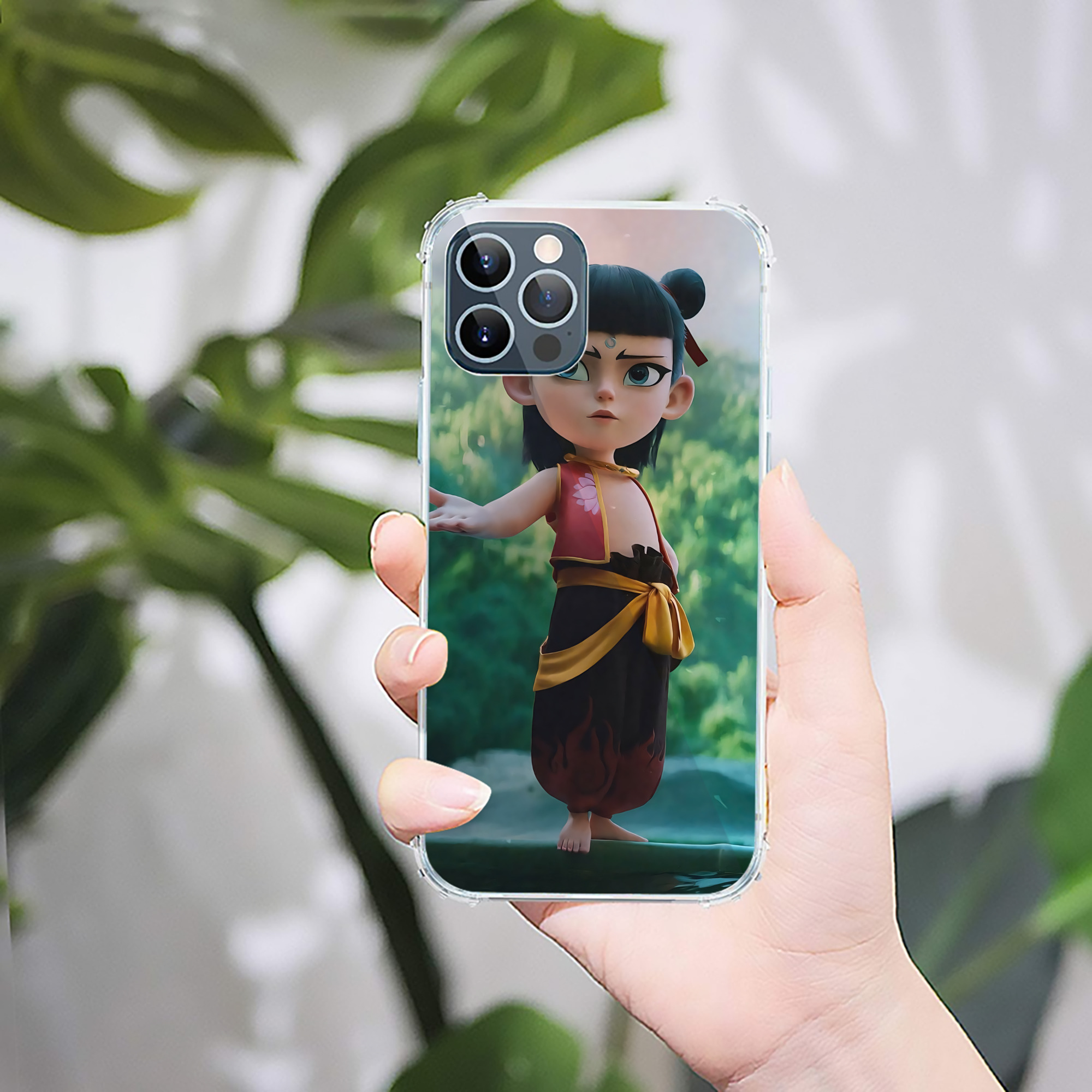 （画像用） Ne Zha 2 ナタ 魔童の大暴れ 【iPhone 12シリーズ対応】透明スマホケース（クリアソフトケース）